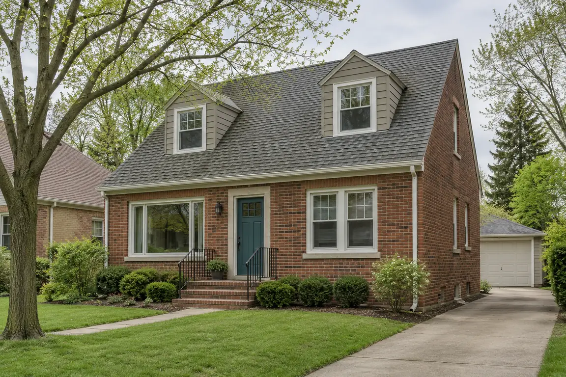 First time home buyer in Palatine, IL: brick cape cod starter home in Palatine, IL